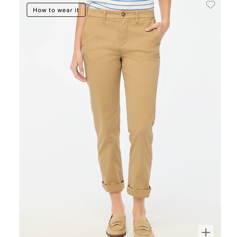 J. Crew Straight Leg Pants in Khaki